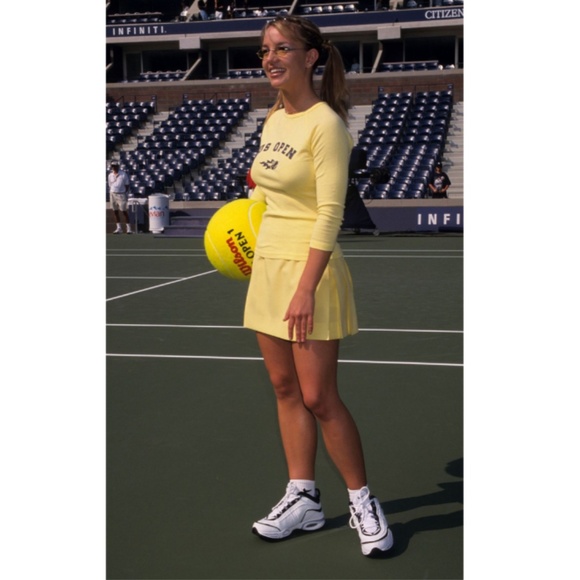 Y2K VICTORIA’S SECRET LEMON YELLOW MINI TENNIS SKIRT SKORT AND TOP SET SZ L & M - Picture 16 of 16